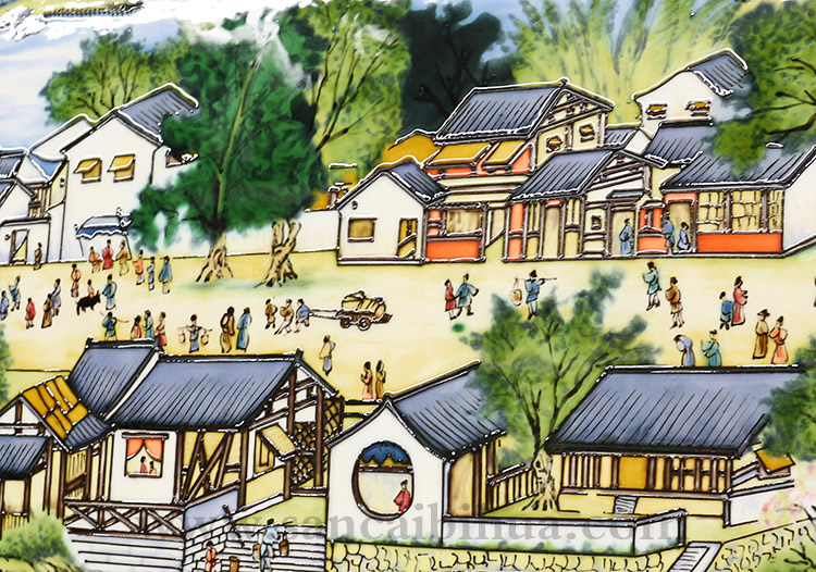 清明上河圖瓷板畫 清明上河圖瓷板畫