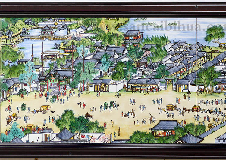 清明上河圖瓷板畫 清明上河圖瓷板畫