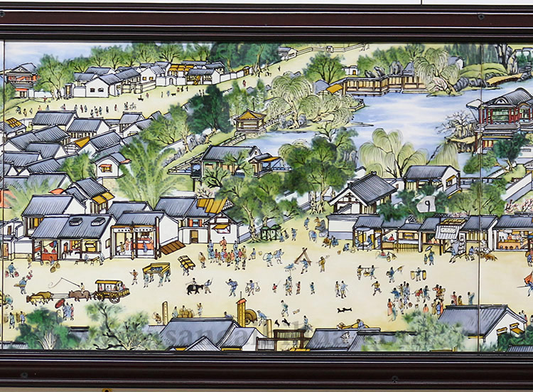 清明上河圖瓷板畫 清明上河圖瓷板畫