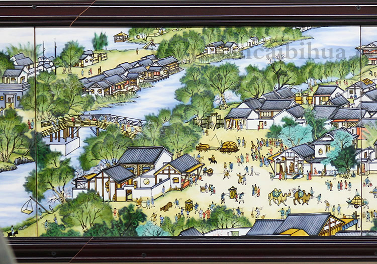 清明上河圖瓷板畫 清明上河圖瓷板畫